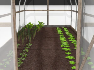 invernadero de plastico Modelo 3D