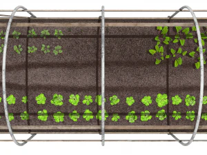 invernadero de plastico Modelo 3D
