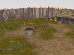 wooden fort Modello 3D
