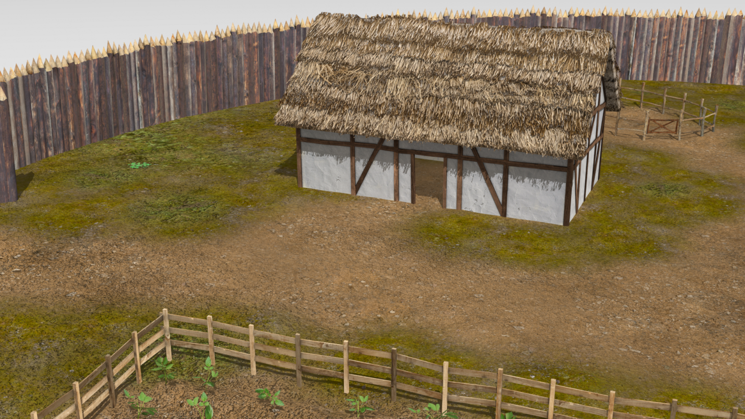 Wooden Fort 3D Модель In Здания 3DExport