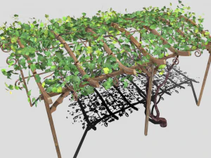 vine pergola 3D Model