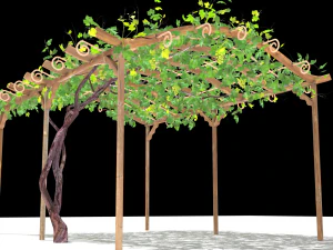 vine pergola 3D Model