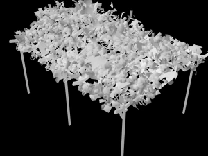 vine pergola 3D Model