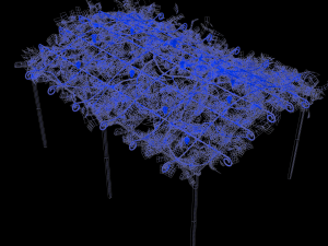 vine pergola Modelo 3D