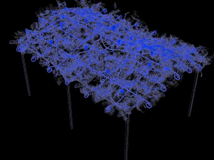 vine pergola 3D Model