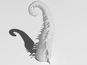 Worm tentacle Model 3D