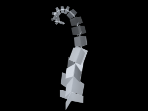 Worm tentacle Model 3D