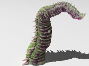 Worm tentacle Model 3D