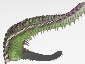 Worm tentacle Model 3D
