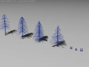 Kiefern 3D Modell