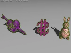 hedge figures 3D Model
