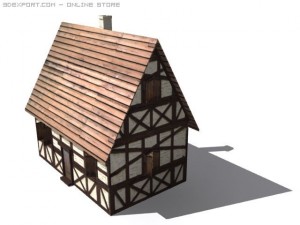 medieval house Model 3D