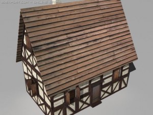 medieval house Model 3D