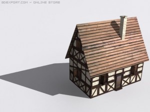 medieval house Model 3D