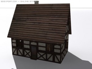 medieval house Model 3D