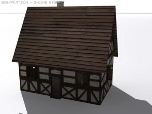 casa medievale Modello 3D