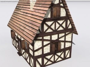 casa medievale Modello 3D