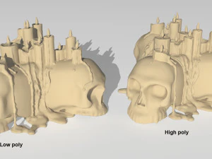skull candle 3D Model