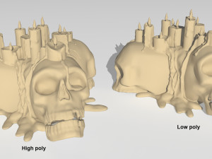 skull candle Modelo 3D