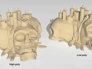 skull candle 3D Model