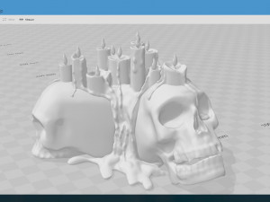 skull candle Modelo 3D