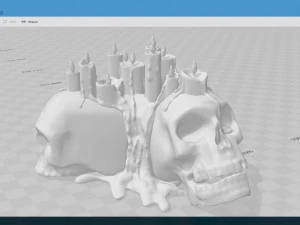 skull candle 3D Model