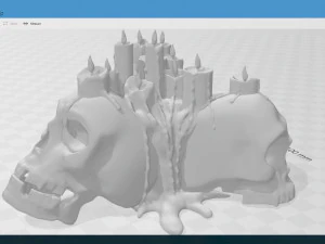 skull candle 3D Model
