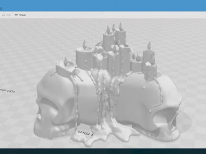 skull candle 3D Model