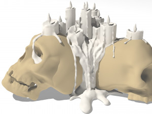 skull candle 3D Модель