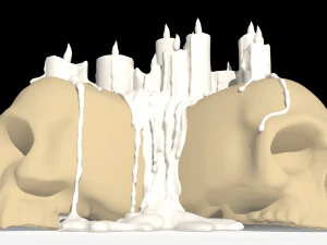 skull candle 3D Model
