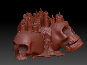 skull candle Modelo 3D