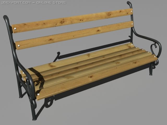 bench Modelo 3D .c4d .max .obj .3ds .fbx .stl .blend 