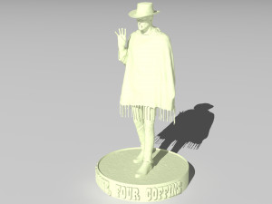 Four coffins Modèle 3D