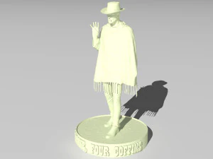 Four coffins 3D Model