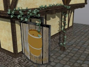 golden barrel inn 3D Model