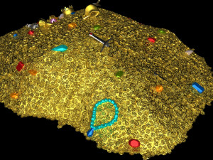 pile of gold 3D मॉडल