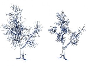 2 trees Modèle 3D