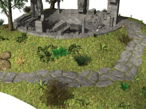 wethertop ruins 3D Model