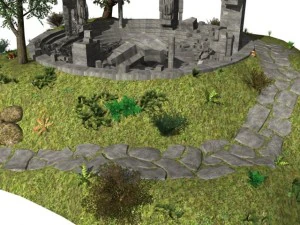 wethertop ruins 3D Model