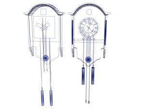 wall clock 3D-Modell