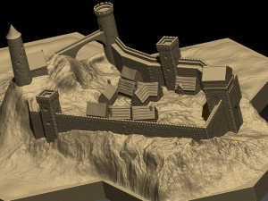 hexagonal map 3D Model