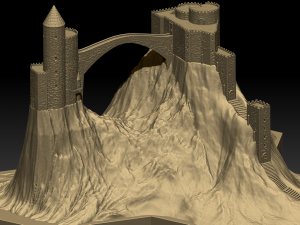 hexagonal map 3D Model