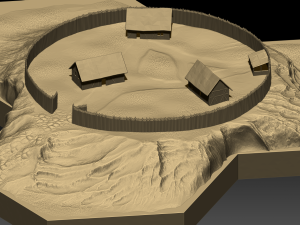 hexagonal map 3D Model