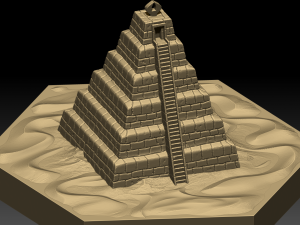 hexagonal map 3D Model