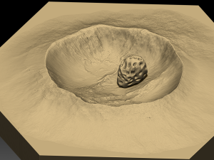 hexagonal map 3D Model