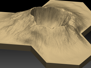 hexagonal map 3D Model