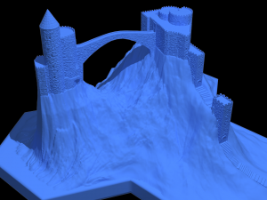 hexagonal map 3D Model