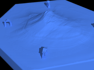 hexagonal map 3D Model