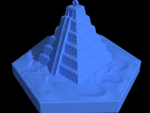 hexagonal map 3D Model