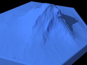 hexagonal map 3D Model